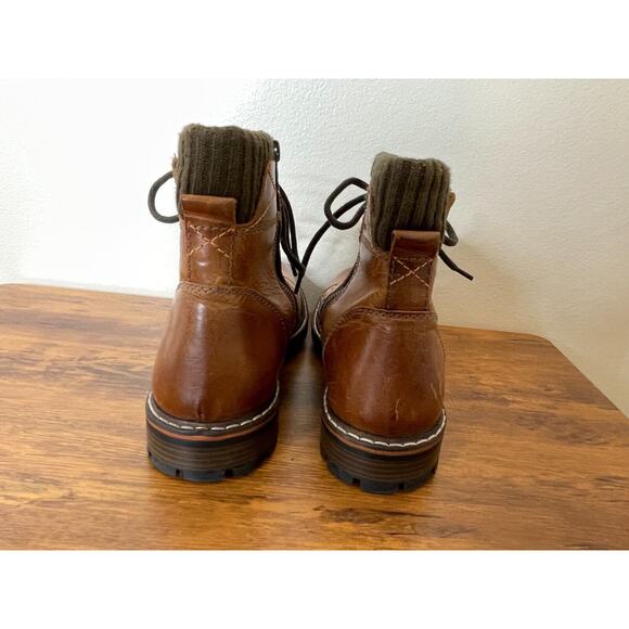 Crevo Camden Brown Leather Men's Boots - Picture 9 of 10